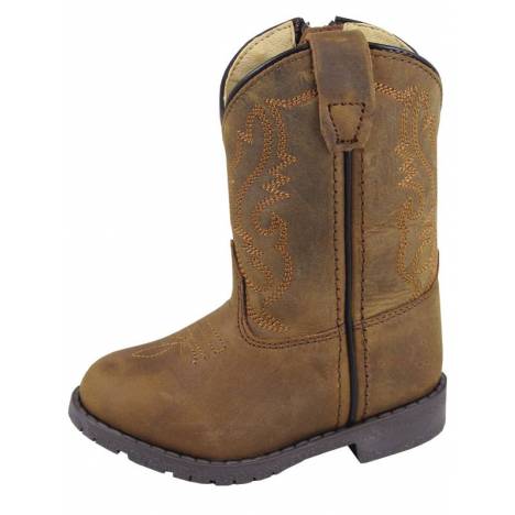 Smoky Mountain Hopalong Western Boots - Toddler, Brown Distress