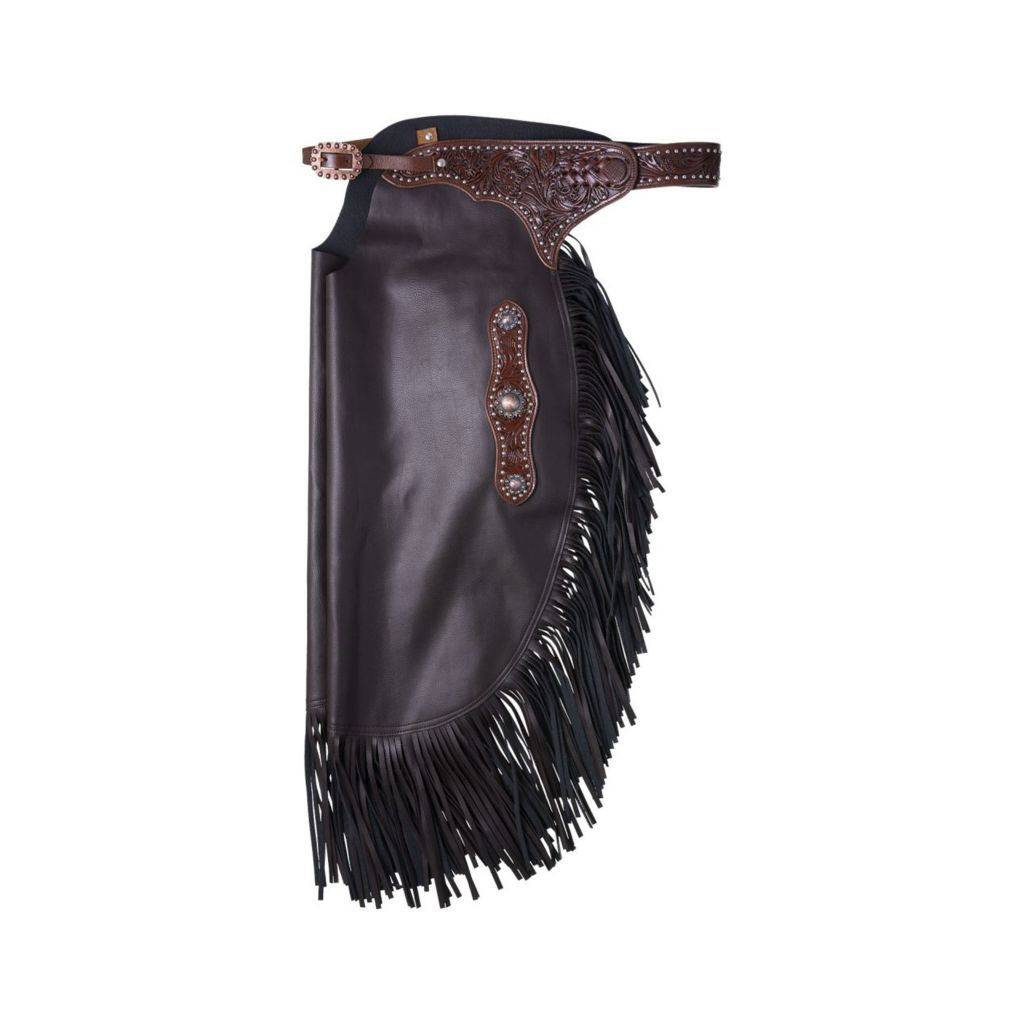 Tough1 Faux Leather Chinks with Floral and Dots