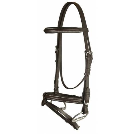 Da Vinci Plain Raised Padded Event/Dressage Combo Bridle less Reins