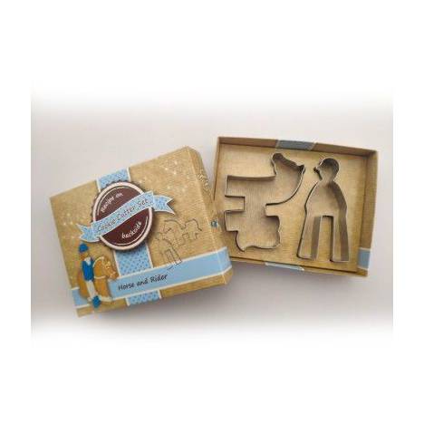 Cookie Cutter set in Gift Box, Horse & Rider