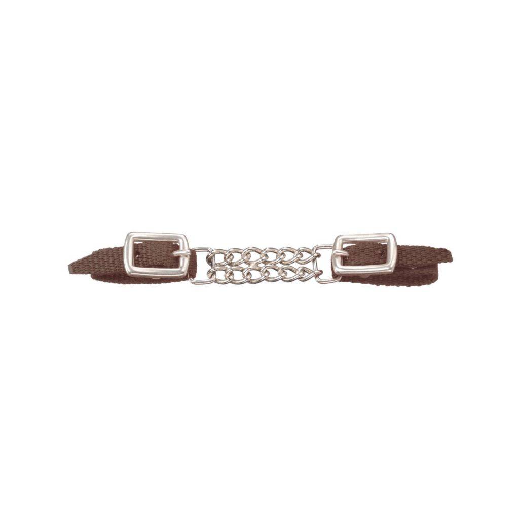 Tough-1 Miniature Nylon Curb Strap with Double Chain