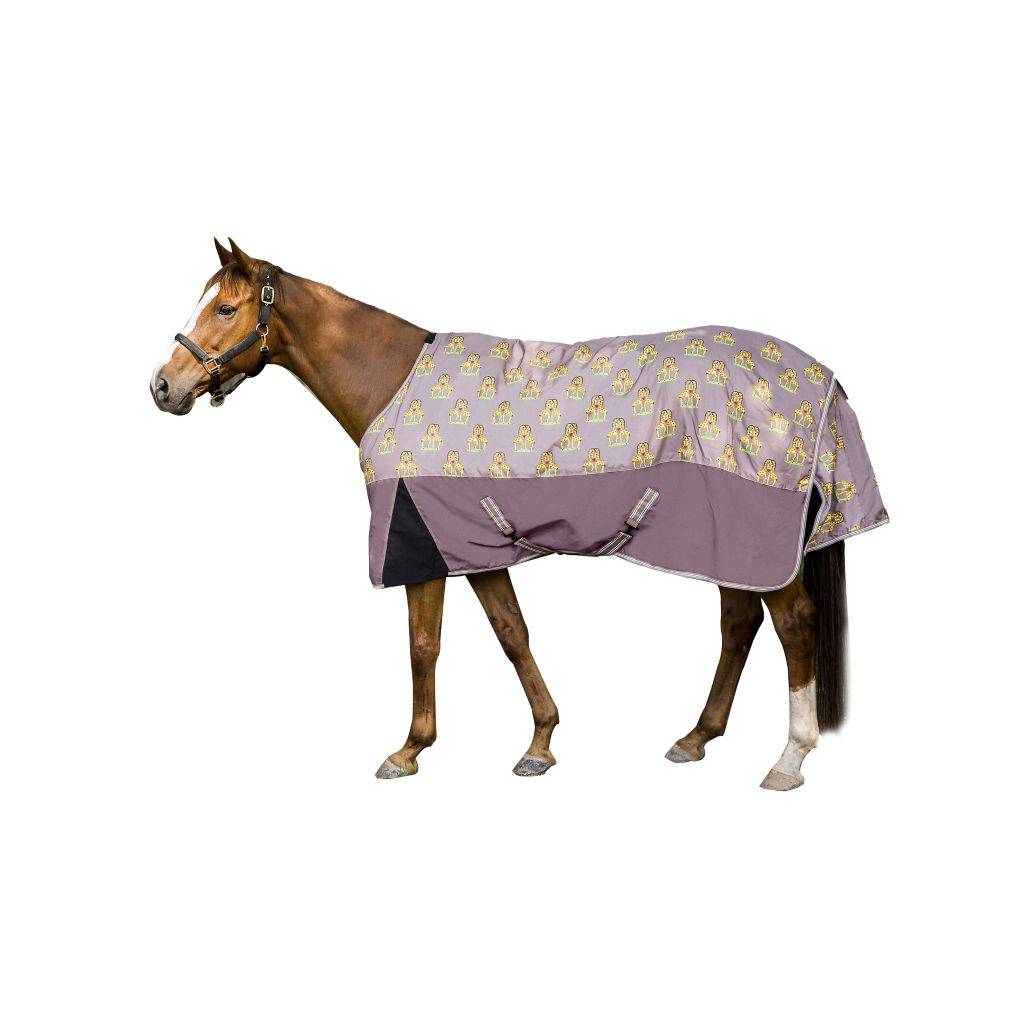 TuffRider Bonum 1200D Medium Weight Standard Neck Giraffe Print Turnout Pony Blanket