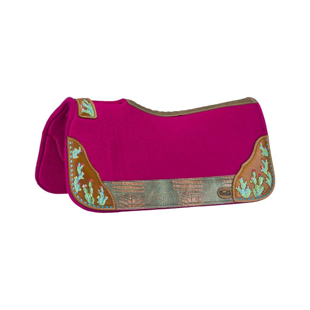 Tough1 Hand Painted Felt Cactus Saddle Pad