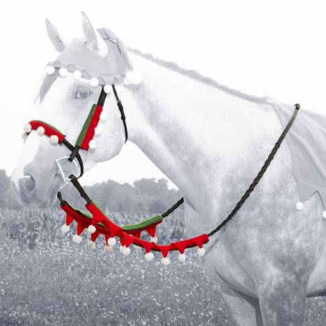 Holiday Elf Halter & Rein Cover Set from Tough1