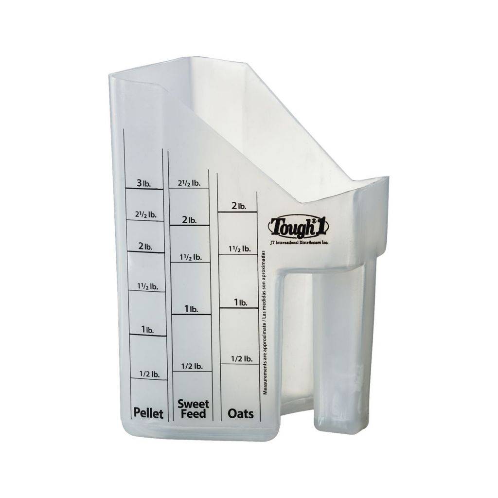 Tough-1 Feed Scoop with Measurements