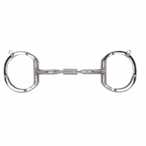 Myler Level 1 Stainless Comfort Snaffle Wide Barrel Eggbutt Snaffle Bit with Hooks