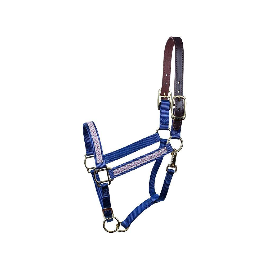 Perri's Nylon Ribbon Safety Halter - IKAT Diamonds