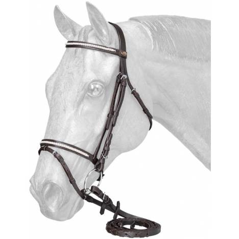 Silver Fox Snaffle Show Bridle