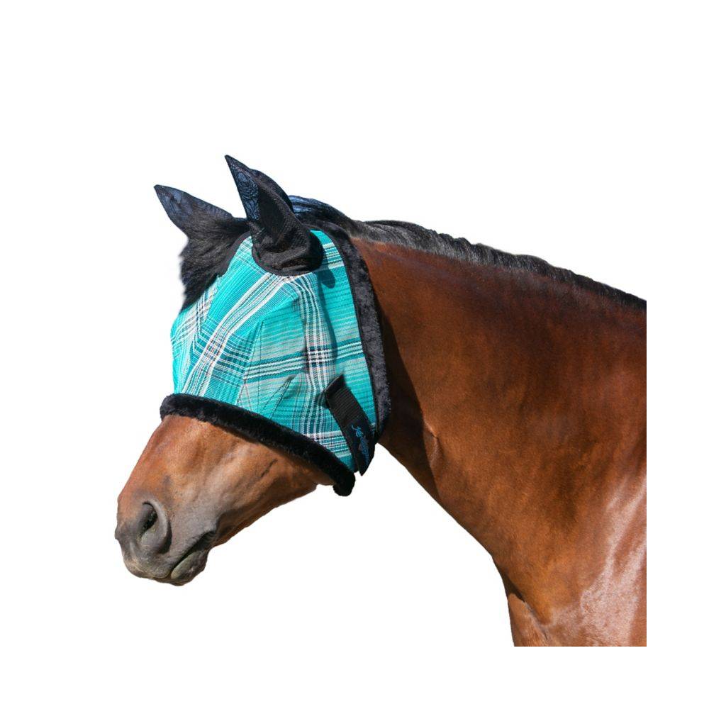 Kensington 73% UV Fly Mask with Fleece - Soft Mesh Ears & Forelock Opening