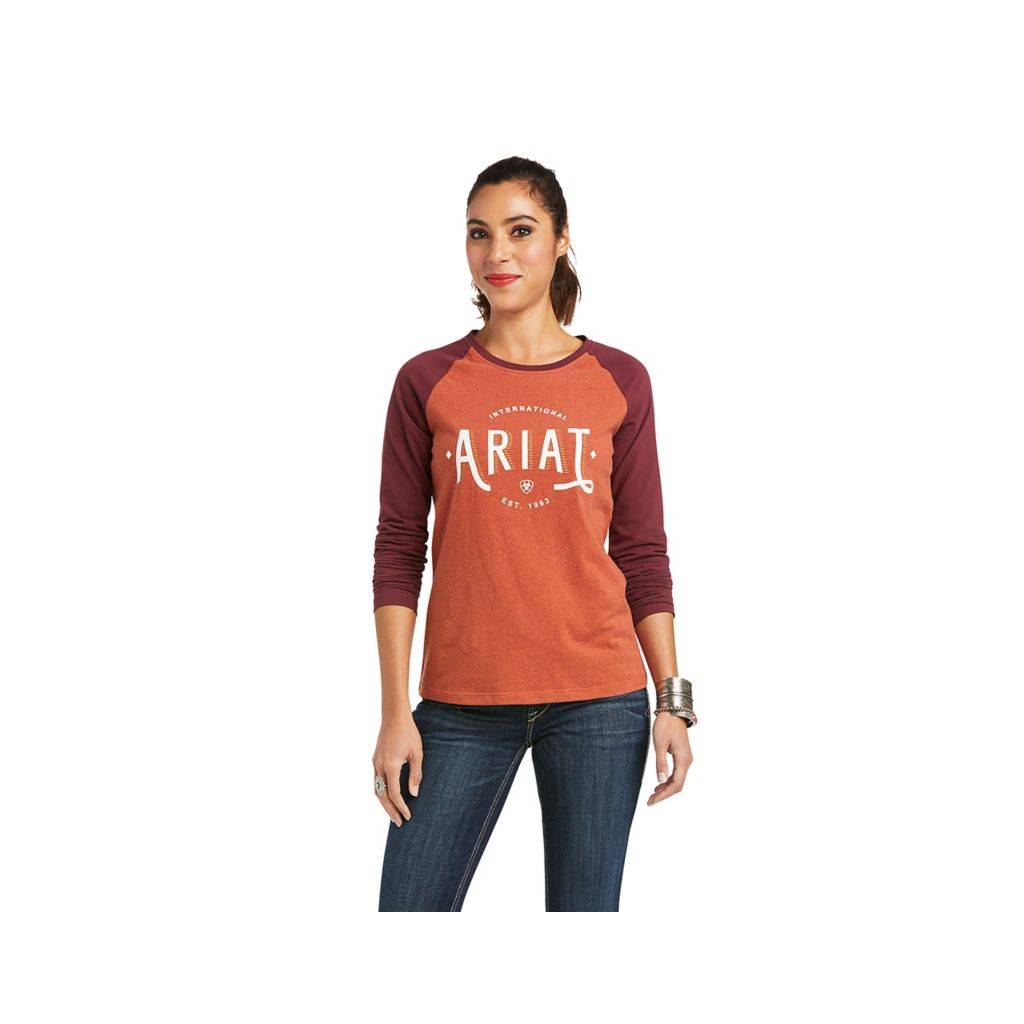 Ariat Ladies REAL Loop Baseball Tee Shirt