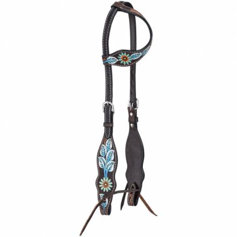 Tough1 Vintage Floral Single Ear Headstall