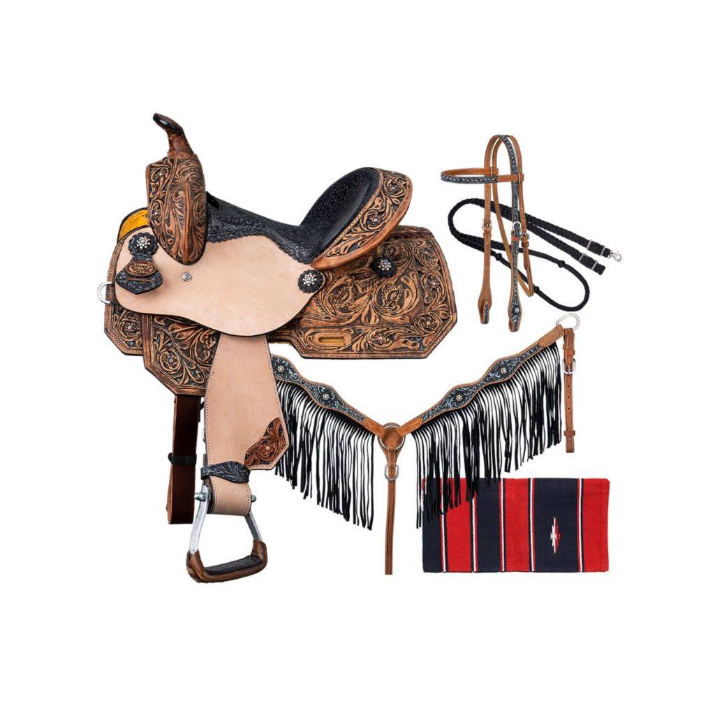 Silver Royal Onyx Saddle Package