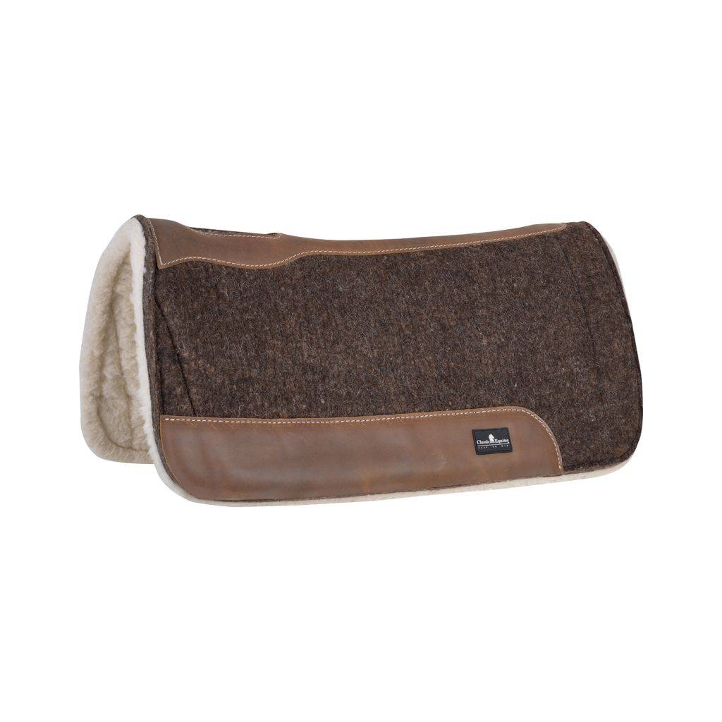 Classic Equine Felt/Fleece Blended Saddle Pad