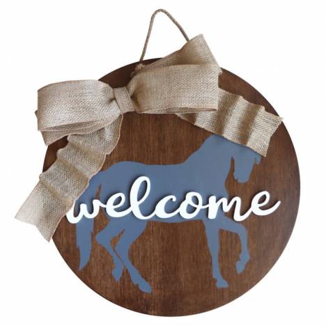 Welcome Horse Door Hanger