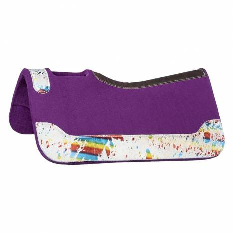 Tough1 Acid Wash Cowhide Saddle Pad
