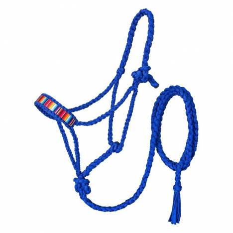 Tough1 Tooled Overlay Mule Tape Halter with Lead