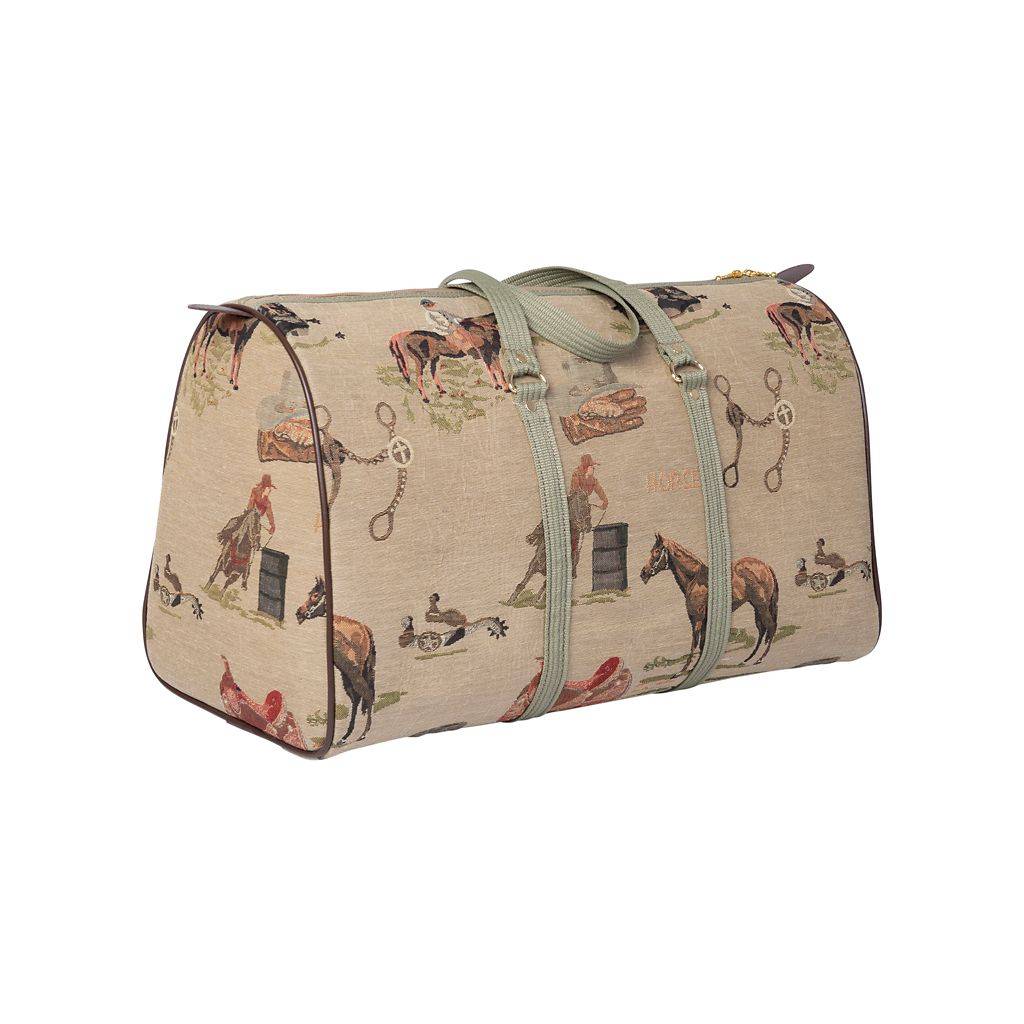 Huntley Equestrian Tapestry Duffle Bag - Western Equestrian Style