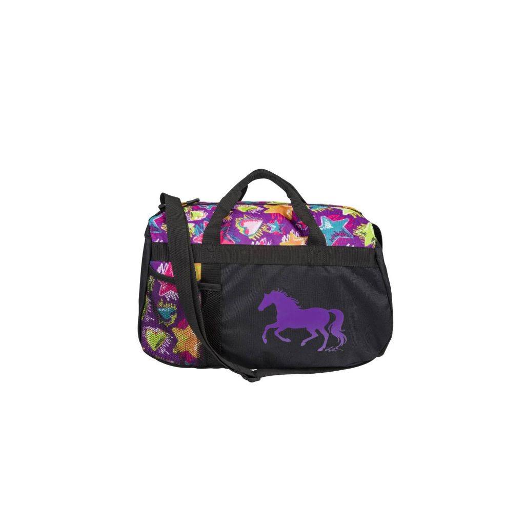 AWST Int'l "Lila" Galloping Horse Stars & Hearts Duffle Bag