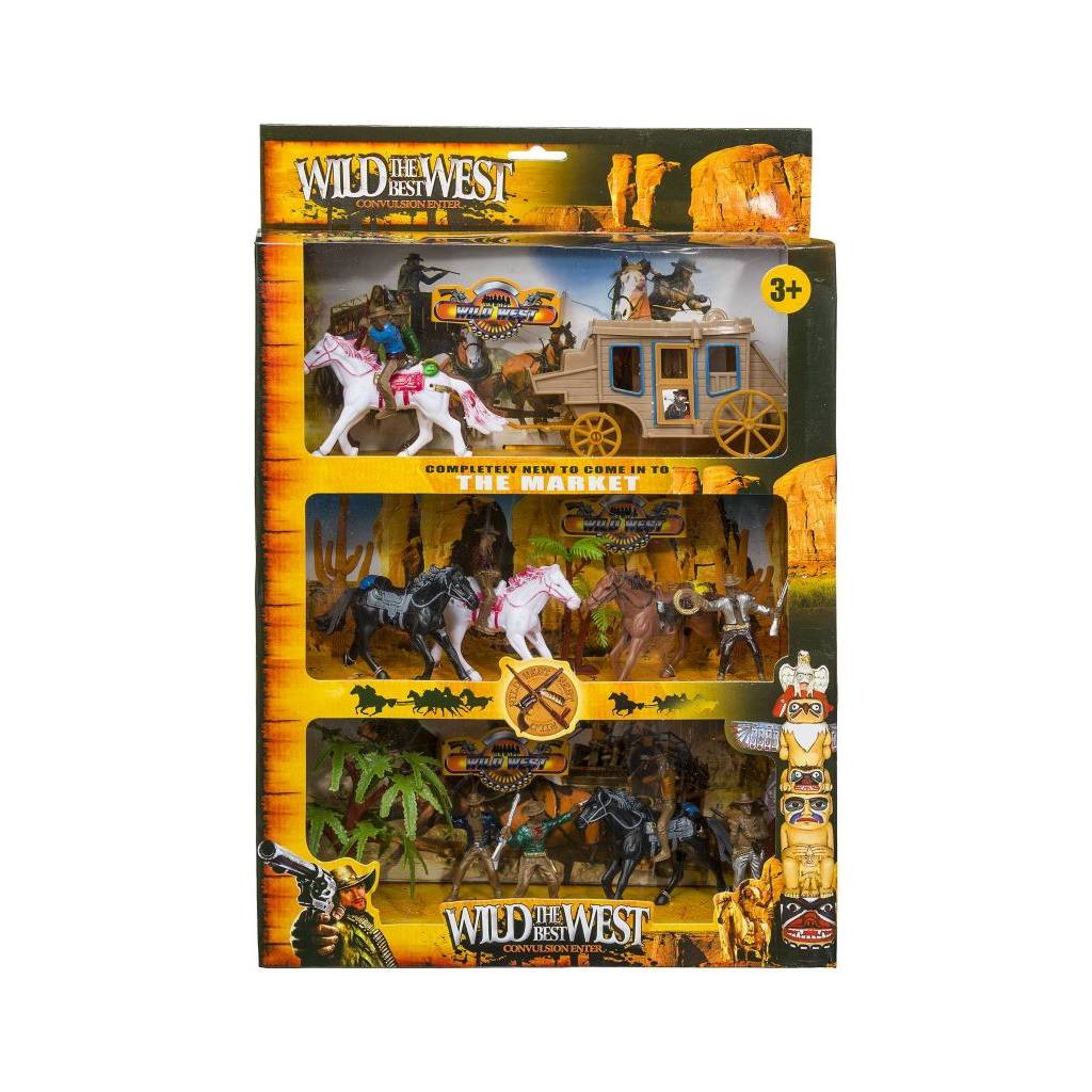 Gift Corral The Best Wild West Stagecoach and Horses Play Set