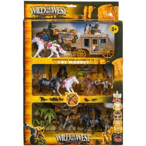 Gift Corral The Best Wild West Stagecoach and Horses Play Set