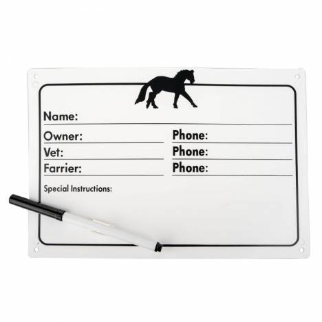 Gatsby Horse Name Plate with White Board