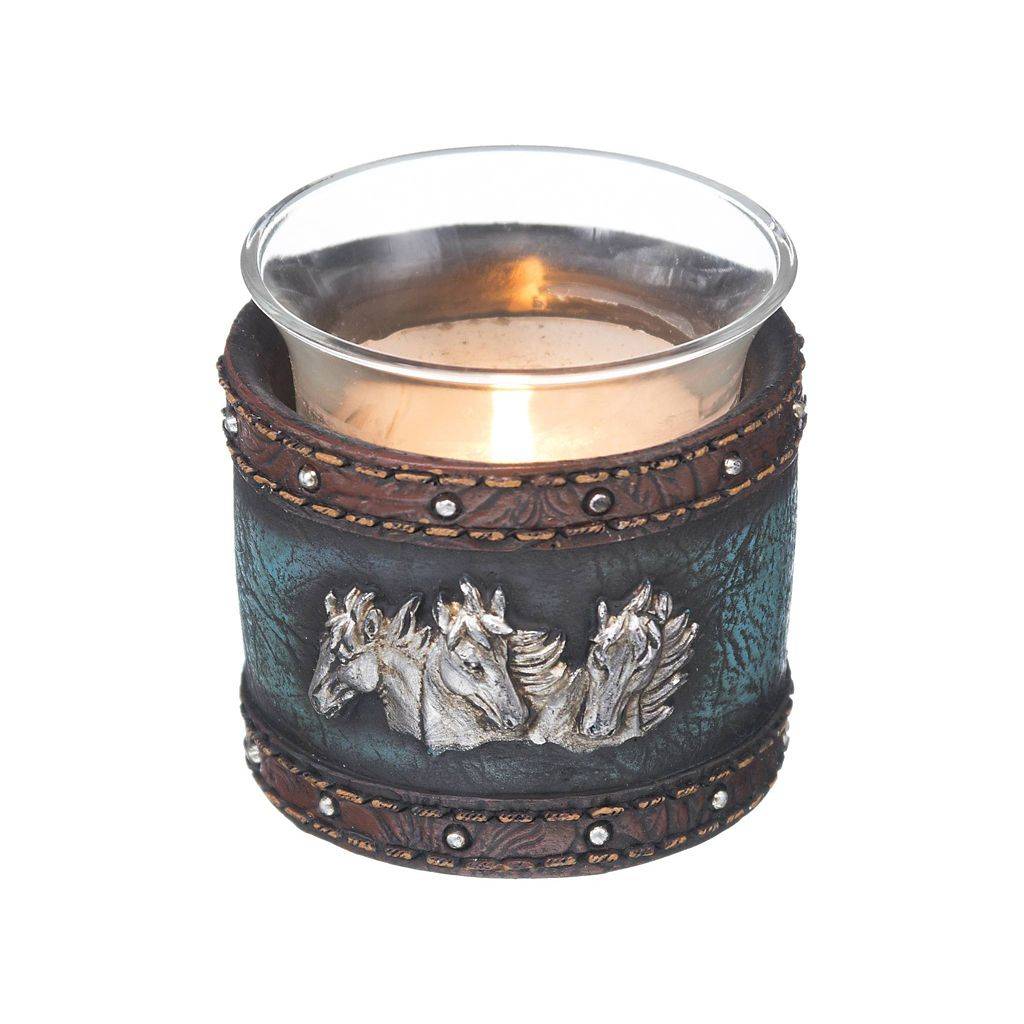 Votive Leather Design Horses