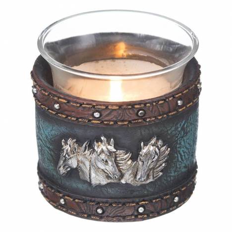 Votive Leather Design Horses