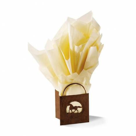 Horseshoe Gift Packaging Blue Ribbon Blue Tissue Paper