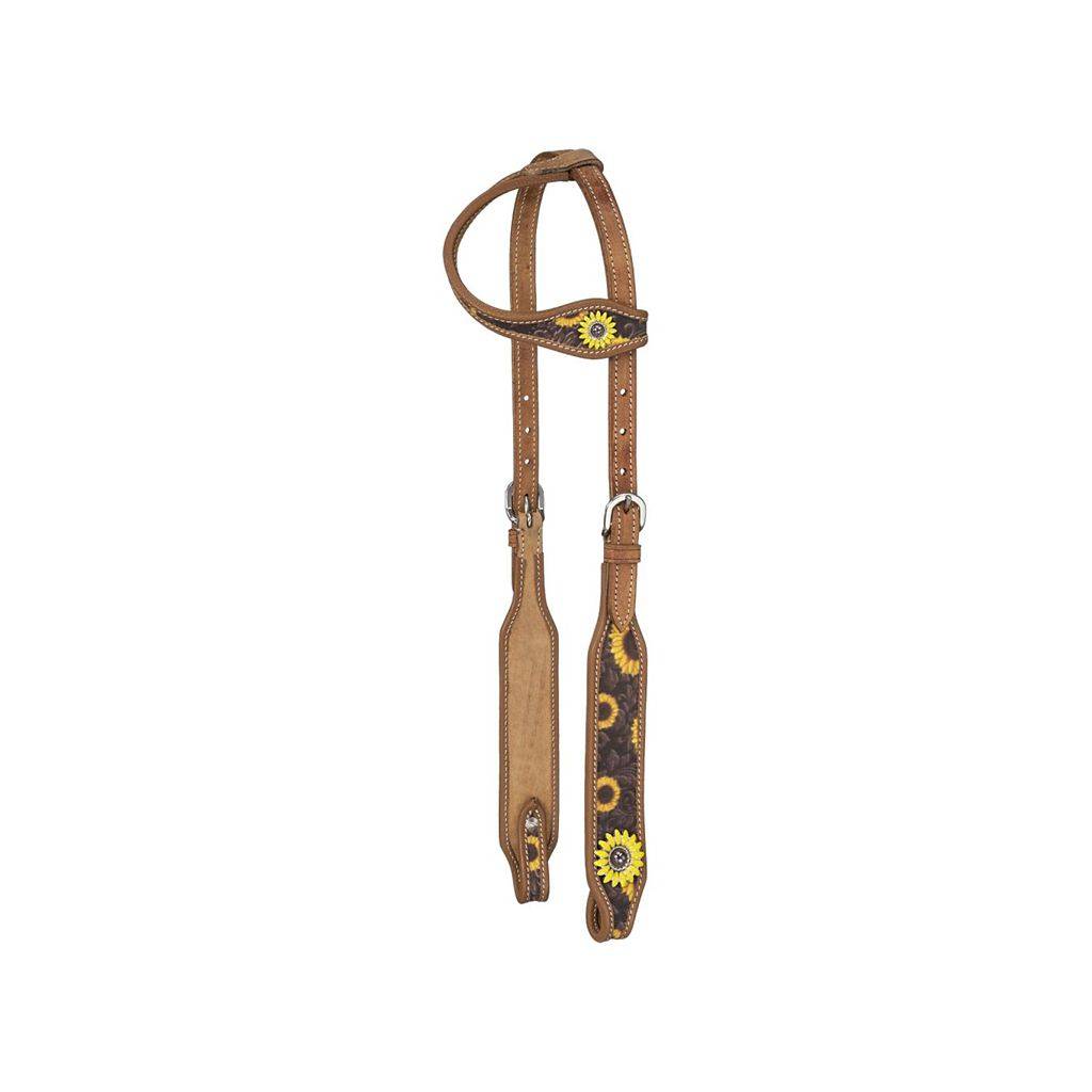 Silver Royal Sunflower Single Ear Headstall