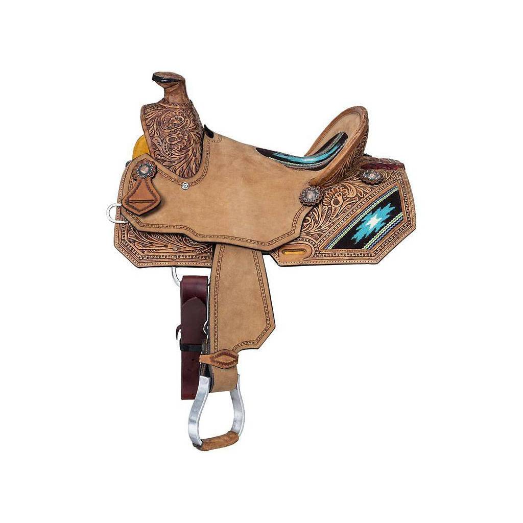 Silver Royal Youth Aztec Wade Saddle Package