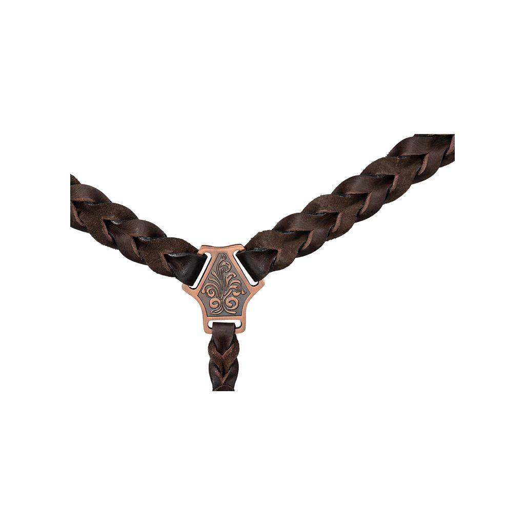 Royal King Braided Leather Breastcollar