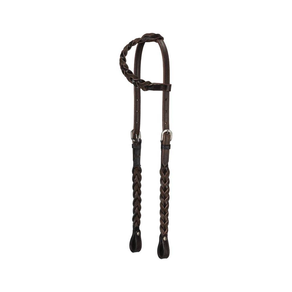 Royal King Braided Leather One Ear Headstall