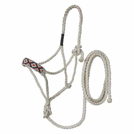 Tough1 Beaded Mule Tape Halter With Lead