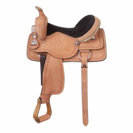 King Series Cowboy Saddle with Barbwire Package