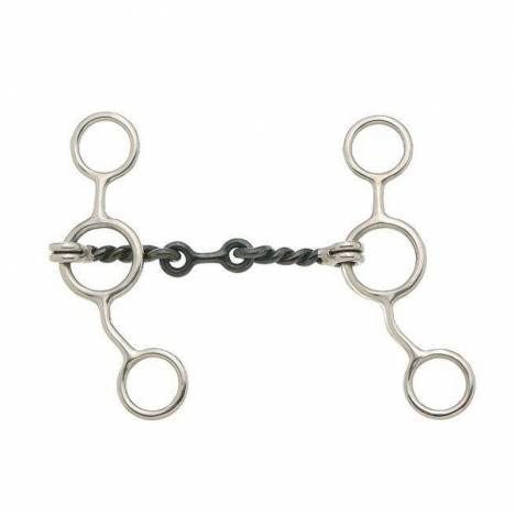 Kelly Silver Star Sweet Iron Dogbone Snaffle