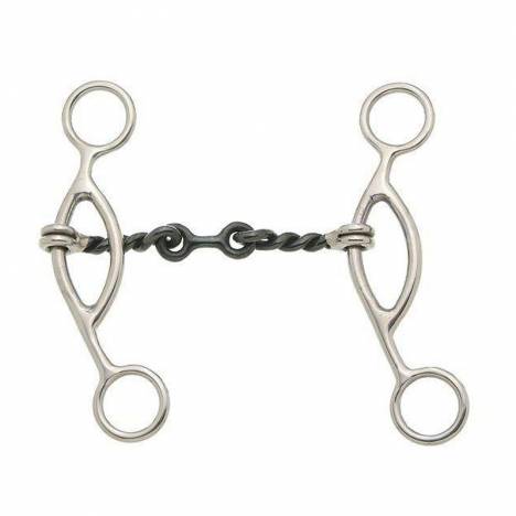 Kelly Silver Star Sweet Iron Gag Dogbone Snaffle