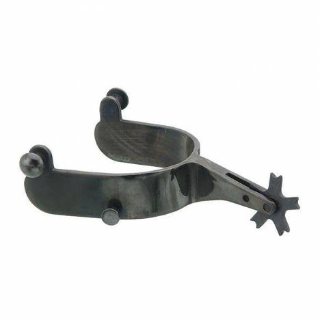 Kelly Silver Star Bull Rider Blue Steeled Rodeo Spurs