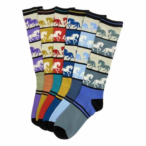 Bold Horse Tall Socks