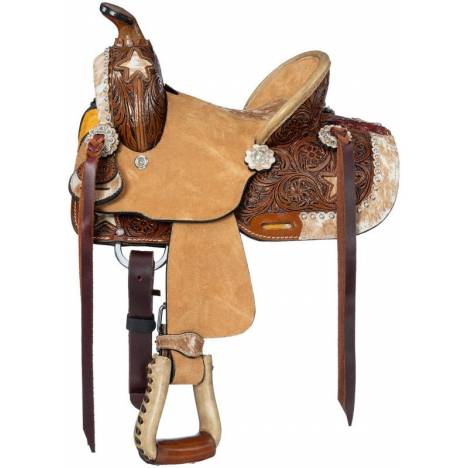 Silver Royal 8"Mini Marshal Barrel Saddle