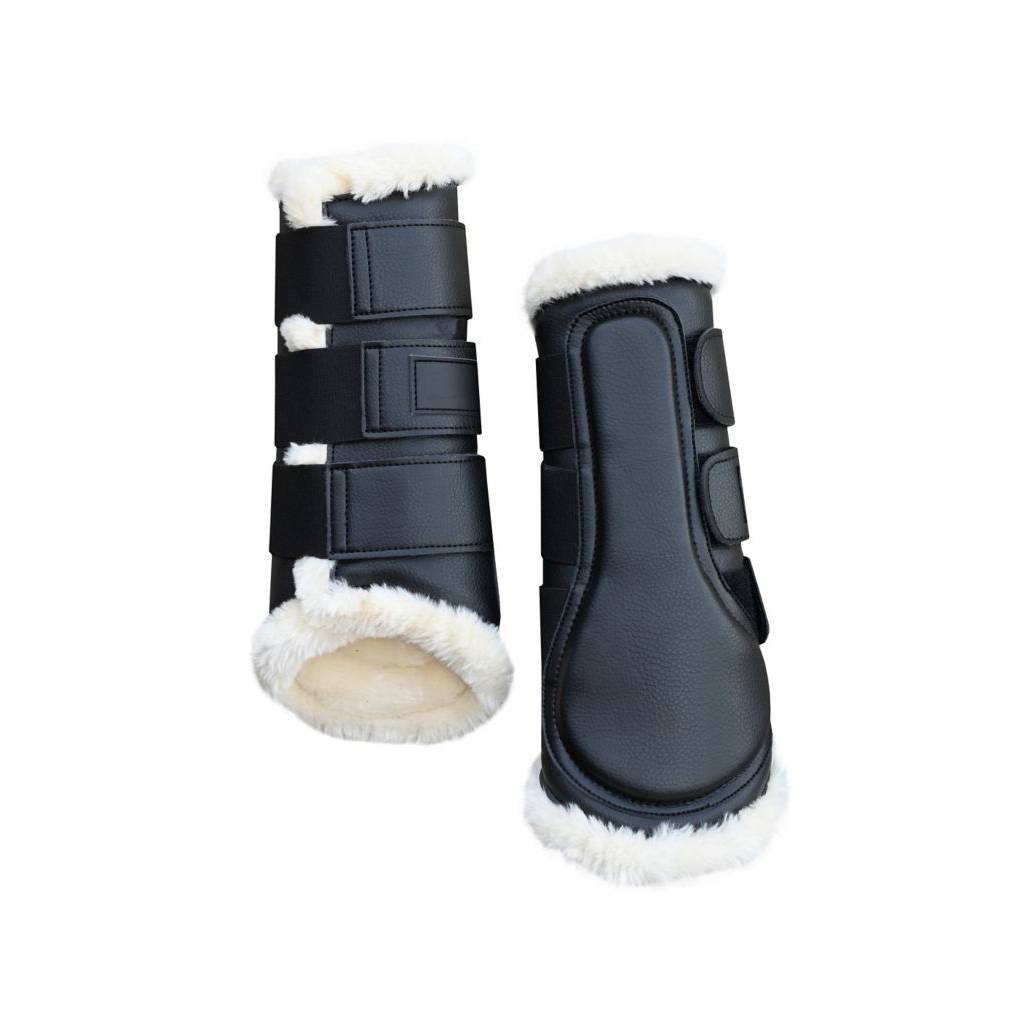 Gatsby Synthetic Horse Boots with Faux Sheepskin