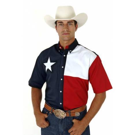 Roper Texas Flag Shirt - Mens, Short Sleeve