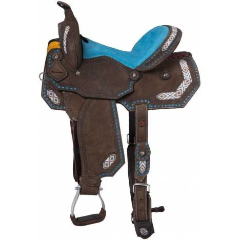 Tough-1 Sonora Buckstitch Barrel Saddle