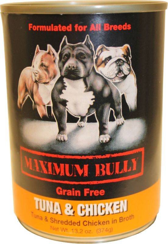 Maximum Bully Canned Dog Food 13.2oz Tuna/Chicken