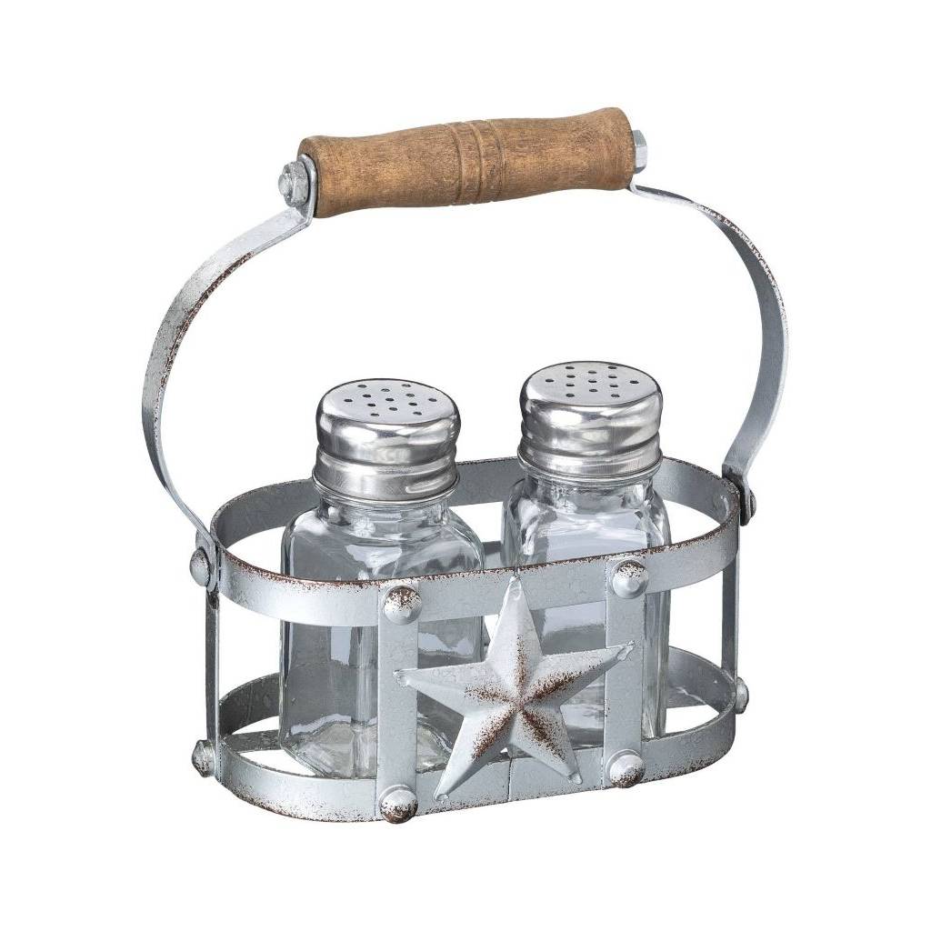 Gift Corral Metal Star Salt/Pepper Set