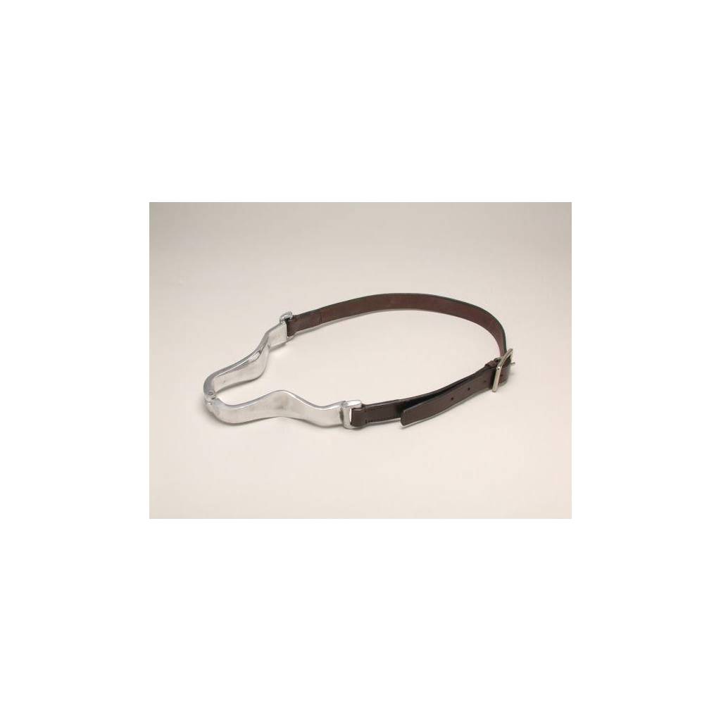 Tough1 Aluminum Hinge Cribbing Collar with Leather Strap