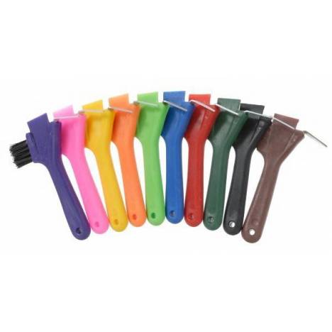 Tough1 Hoof Pick Brush with Scraper - 6 Pack