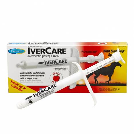 Farnam Ivercare Sure Grip Paste Horse Dewormer