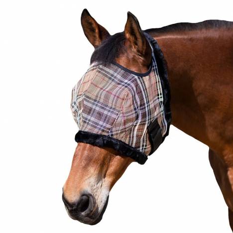 Kensington 73% UV Fly Mask with Fleece Trim - Open Ear Design with Forelock Freedom