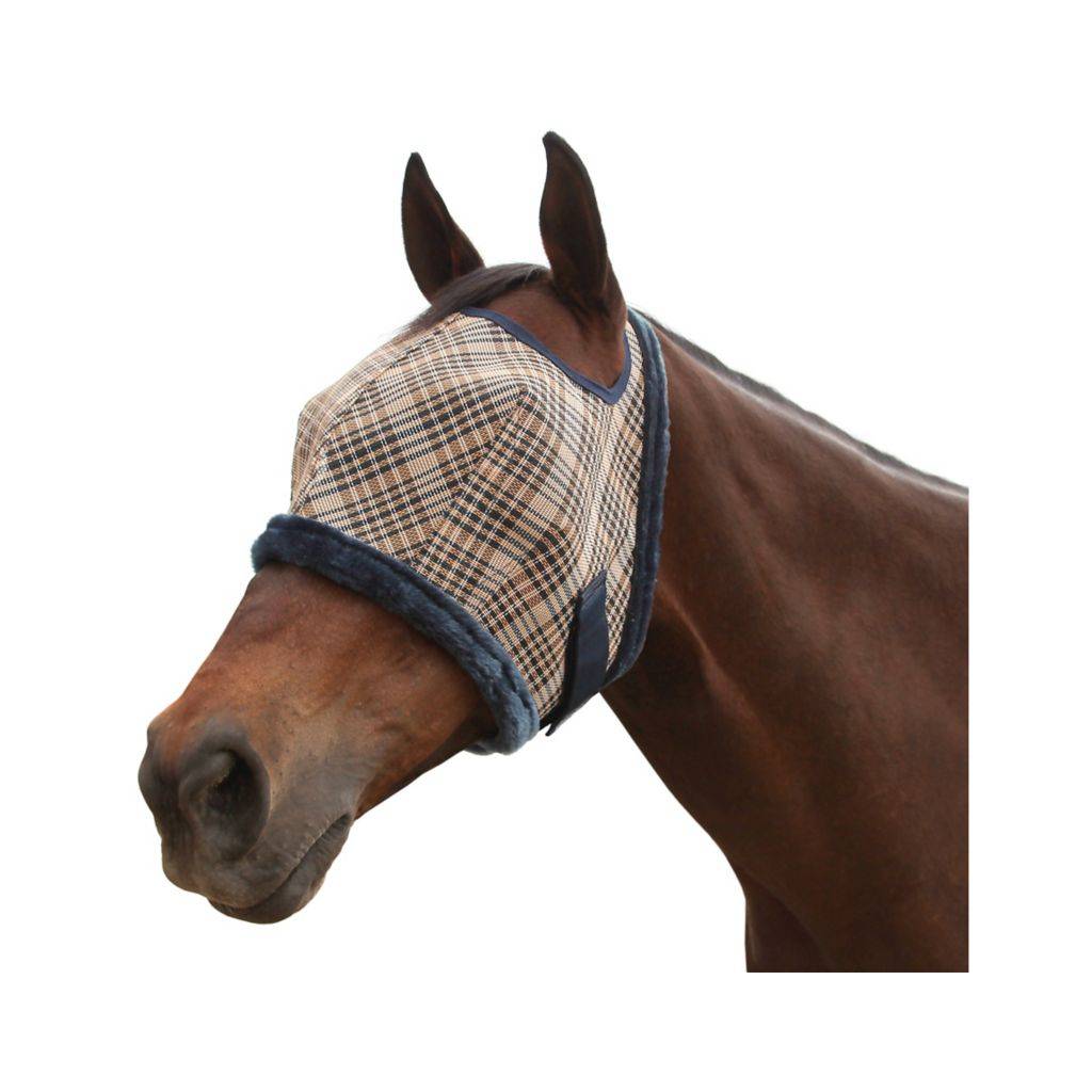 Kensington 73% UV Fly Mask with Fleece Trim - Open Ear Design with Forelock Freedom