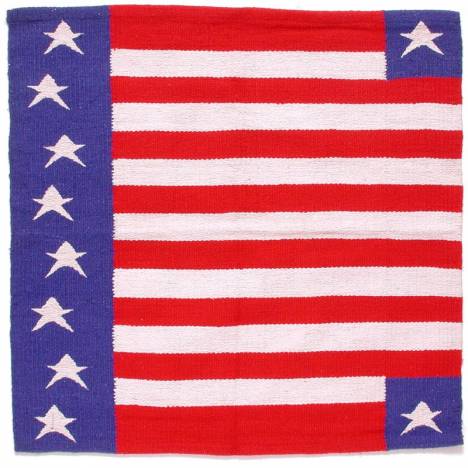 Patriotic American Flag Western Saddle Blanke